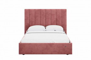 Кровать 1400 Ингрид 312 Велюр Ультра коралл в Увате - uvat.mebel-tymen.ru | фото