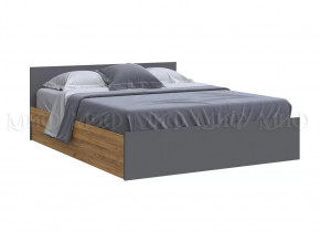 Кровать 1600 Басямиф, графит/дуб крафт в Увате - uvat.mebel-tymen.ru | фото