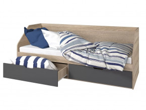 Кровать 800 2 ящика Анталия Графит в Увате - uvat.mebel-tymen.ru | фото