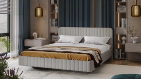 Кровать без ПМ «Шелли» Тип 1 (без подъемного механизма) Велюр Confetti Silver в Увате - uvat.mebel-tymen.ru | фото