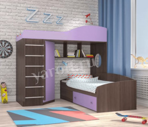 Кровать-чердак Кадет 2 с металлической лестницей Ярофф в Увате - uvat.mebel-tymen.ru | фото