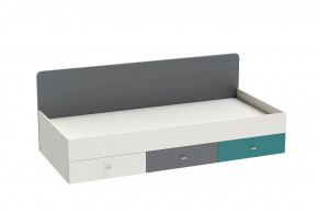 Кровать Клео арт. 010, 900*2000 мм, графит, миндаль, океан Диал в Увате - uvat.mebel-tymen.ru | фото