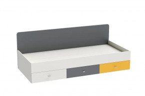 Кровать Клео арт. 010, 900*2000 мм, графит, миндаль, солнечный Диал в Увате - uvat.mebel-tymen.ru | фото