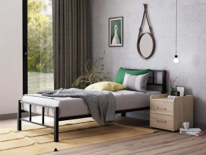 Кровать односпальная Кадис 90х200 Черный в Увате - uvat.mebel-tymen.ru | фото