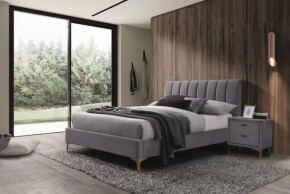 Кровать Рошаль 1600 Серый в Увате - uvat.mebel-tymen.ru | фото