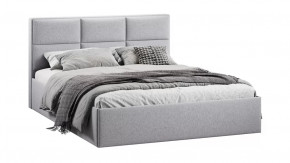 Кровать с ПМ «Стелла» Тип 1 с заглушиной Микровелюр Jercy Silver в Увате - uvat.mebel-tymen.ru | фото
