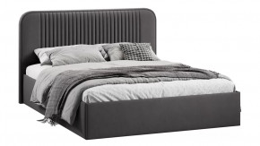 Кровать с ПМ «Тиффани» Тип 1 с заглушиной Велюр Графит в Увате - uvat.mebel-tymen.ru | фото