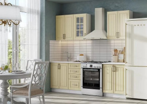 Кухня Лондон 1,6 м, белый/дуб крем в Увате - uvat.mebel-tymen.ru | фото