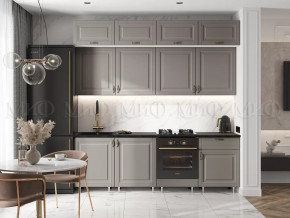 Кухня Престиж 2,4м (Браш текстура Грей) в Увате - uvat.mebel-tymen.ru | фото