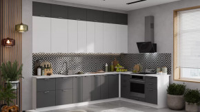 Кухонный гарнитур «Габриэлла» №26 Белый, Сноу, Титан в Увате - uvat.mebel-tymen.ru | фото