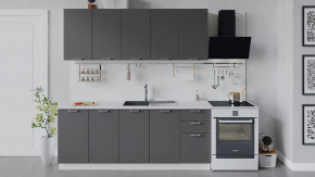 Кухонный гарнитур «Габриэлла» длиной 200 см Белый/Муссон в Увате - uvat.mebel-tymen.ru | фото