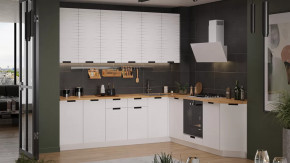 Кухонный гарнитур «Гренада» №14 Белый, Холст Белый в Увате - uvat.mebel-tymen.ru | фото