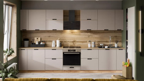 Кухонный гарнитур «Гренада» №8 Дуб Крафт золотой, Холст латте в Увате - uvat.mebel-tymen.ru | фото