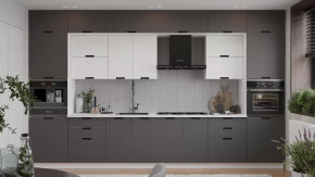 Кухонный гарнитур «Гренада» №9 Белый, Холст Белый, Холст Вулкан в Увате - uvat.mebel-tymen.ru | фото