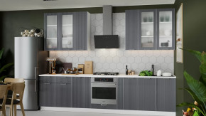 Кухонный гарнитур «Кимберли» №13 Белый, Титан в Увате - uvat.mebel-tymen.ru | фото