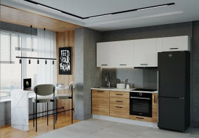 Кухонный гарнитур Лада-2550 столешница 38 мм в Увате - uvat.mebel-tymen.ru | фото