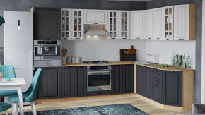 Кухонный гарнитур «Лина» №2 Дуб крафт золотой/Графит в Увате - uvat.mebel-tymen.ru | фото