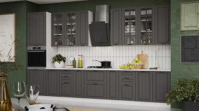 Кухонный гарнитур «Лина» №7 Белый, Графит в Увате - uvat.mebel-tymen.ru | фото