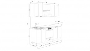 Кухонный гарнитур «Лорас» длиной 200 см со шкафом НБ в Увате - uvat.mebel-tymen.ru | фото