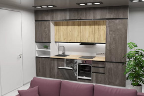 Кухонный гарнитур Сапфир 2 экстра 3000 мм в Увате - uvat.mebel-tymen.ru | фото