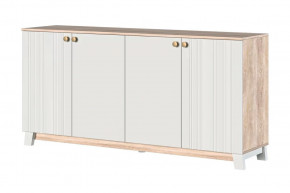 Ланзетти Тумба 4 двери Дуб Торонто/Жемчуг в Увате - uvat.mebel-tymen.ru | фото