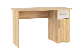Стол компьютерный 1200 Лайт-1 дуб сонома/белый в Увате - uvat.mebel-tymen.ru | фото