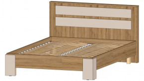 Ленора Кровать 1400 Дуб вотан/Кашемир в Увате - uvat.mebel-tymen.ru | фото