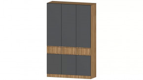 Ленора Шкаф 3х ств. Дуб вотан/Графит в Увате - uvat.mebel-tymen.ru | фото