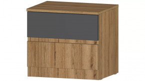 Ленора Тумба прикроватная Дуб вотан/Графит в Увате - uvat.mebel-tymen.ru | фото