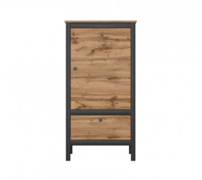 LOFT шкаф REG1D1S/60 (Дуб вотан/Черный) в Увате - uvat.mebel-tymen.ru | фото