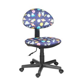 Кресло Логика  Т-59 (космос на синем) без подлокотников в Увате - uvat.mebel-tymen.ru | фото