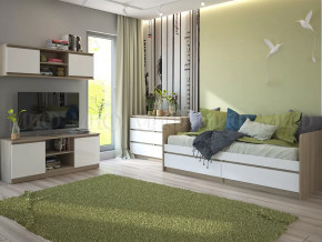 Модульная детская Челси Белый глянец, дуб сонома в Увате - uvat.mebel-tymen.ru | фото