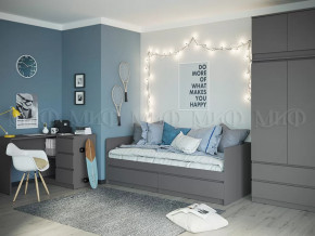 Модульная детская Челси Графит в Увате - uvat.mebel-tymen.ru | фото