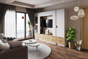 Модульная гостиная Оттавия Белый в Увате - uvat.mebel-tymen.ru | фото