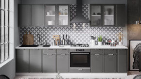 Модульная кухня «Белладжио» Белый, Софт графит в Увате - uvat.mebel-tymen.ru | фото