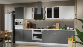 Модульная кухня «Габриэлла» Белый/Сноу/Титан в Увате - uvat.mebel-tymen.ru | фото