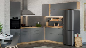 Модульная кухня «Габриэлла» Дуб крафт золотой/Титан в Увате - uvat.mebel-tymen.ru | фото