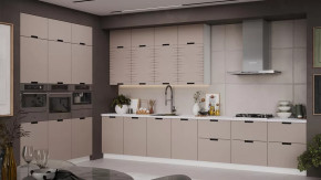 Модульная кухня «Гренада» Белый, Холст латте в Увате - uvat.mebel-tymen.ru | фото