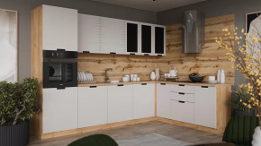 Модульная кухня «Гренада» Дуб Крафт золотой, Холст мокко в Увате - uvat.mebel-tymen.ru | фото