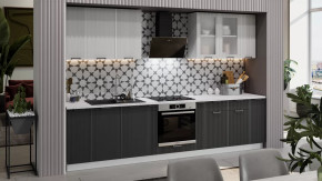 Модульная кухня «Кимберли» Белый, Сноу, Титан в Увате - uvat.mebel-tymen.ru | фото