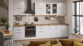 Модульная кухня «Кимберли» Дуб Крафт золотой, Сноу в Увате - uvat.mebel-tymen.ru | фото