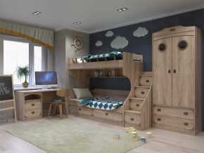 Модульная подростковая Мираж-1 Дуб баррик в Увате - uvat.mebel-tymen.ru | фото