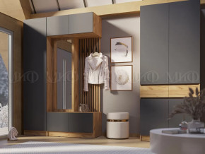 Модульная прихожая Роджинамиф, дуб крафт/графит в Увате - uvat.mebel-tymen.ru | фото