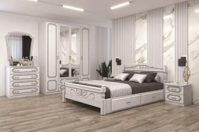 Модульная спальня Лакированный белый жемчуг в Увате - uvat.mebel-tymen.ru | фото