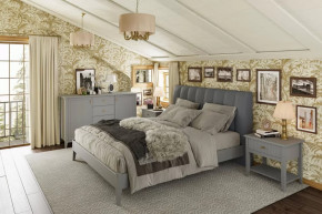 Модульная спальня Никеа Серый шифер/Лак Антрацит в Увате - uvat.mebel-tymen.ru | фото