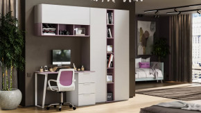 Набор детской мебели «Порто» №9 Белый жемчуг, Виола, Белый софт в Увате - uvat.mebel-tymen.ru | фото