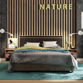 Nature 306 Кровать Люкс 1800 в Увате - uvat.mebel-tymen.ru | фото