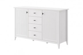 Никеа Комод 4 ящика 2 двери Белый в Увате - uvat.mebel-tymen.ru | фото