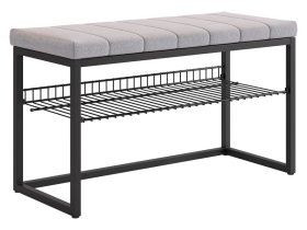 Обувница Классная 2 черный муар/оникс (велюр) в Увате - uvat.mebel-tymen.ru | фото