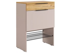 Обувница Баско кашемир/дуб крафт золотой в Увате - uvat.mebel-tymen.ru | фото